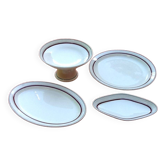 Lot Faïence boch frères La louvière Made in belgium. plat, ravier