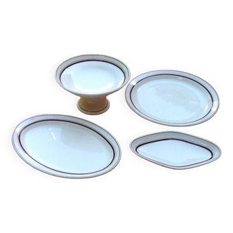 Boch brothers earthenware lot La louvière Made in Belgium. dish