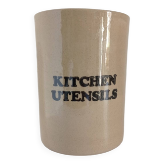 Stoneware utensil pot