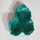 empty pocket cup vintage green ceramic leaf shape 3 leaves VALLAURIS