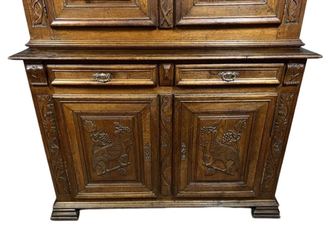 buffet cabinet Montbéliard a 4 volets style Renaissance en chêne