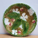 Art Nouveau floral slurry plate