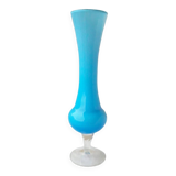 Opaline pedestal vase