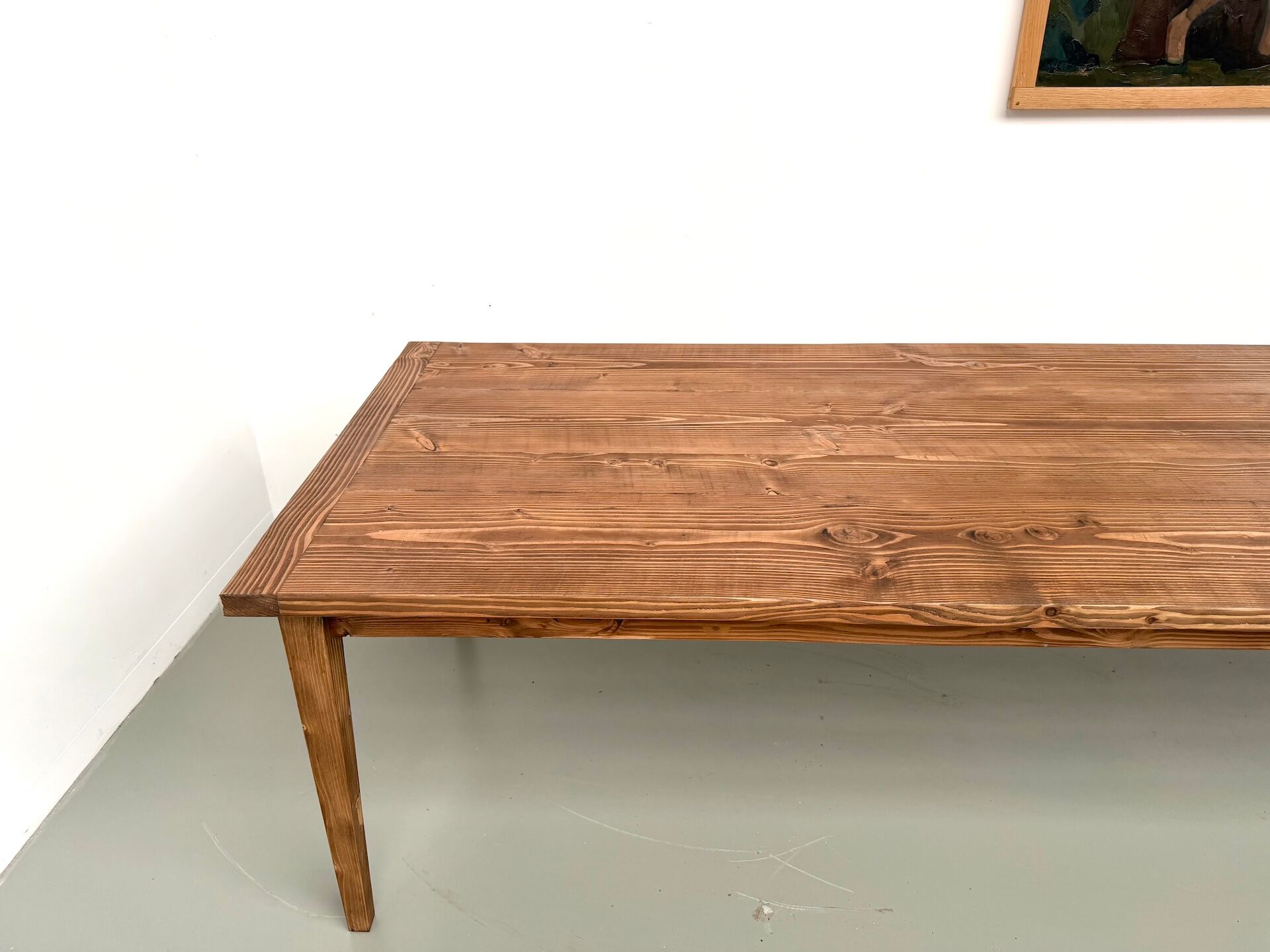 XXL table in solid pine, circa 1970
