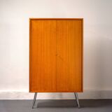 Mid Century Teak and Steel Wardrobe by Franz Meyer Möbel, 1960's, Germany