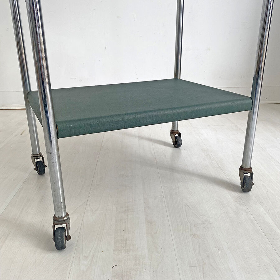 Industrial service metal and imitation leather green