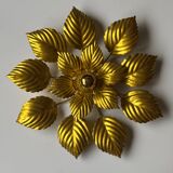 Grande applique florale dorée 