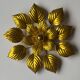 Large gold floral wall sconce
