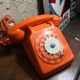 Vintage orange phone S63