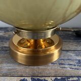 Marbled opaline table lamp