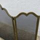 Fire screen, spark guard for fireplace "made in Italy" 3 panels in brass 70
