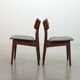 Elegant Set of 2 Webe Teak Wooden Dining Chairs by Louis van Teeffelen, 196