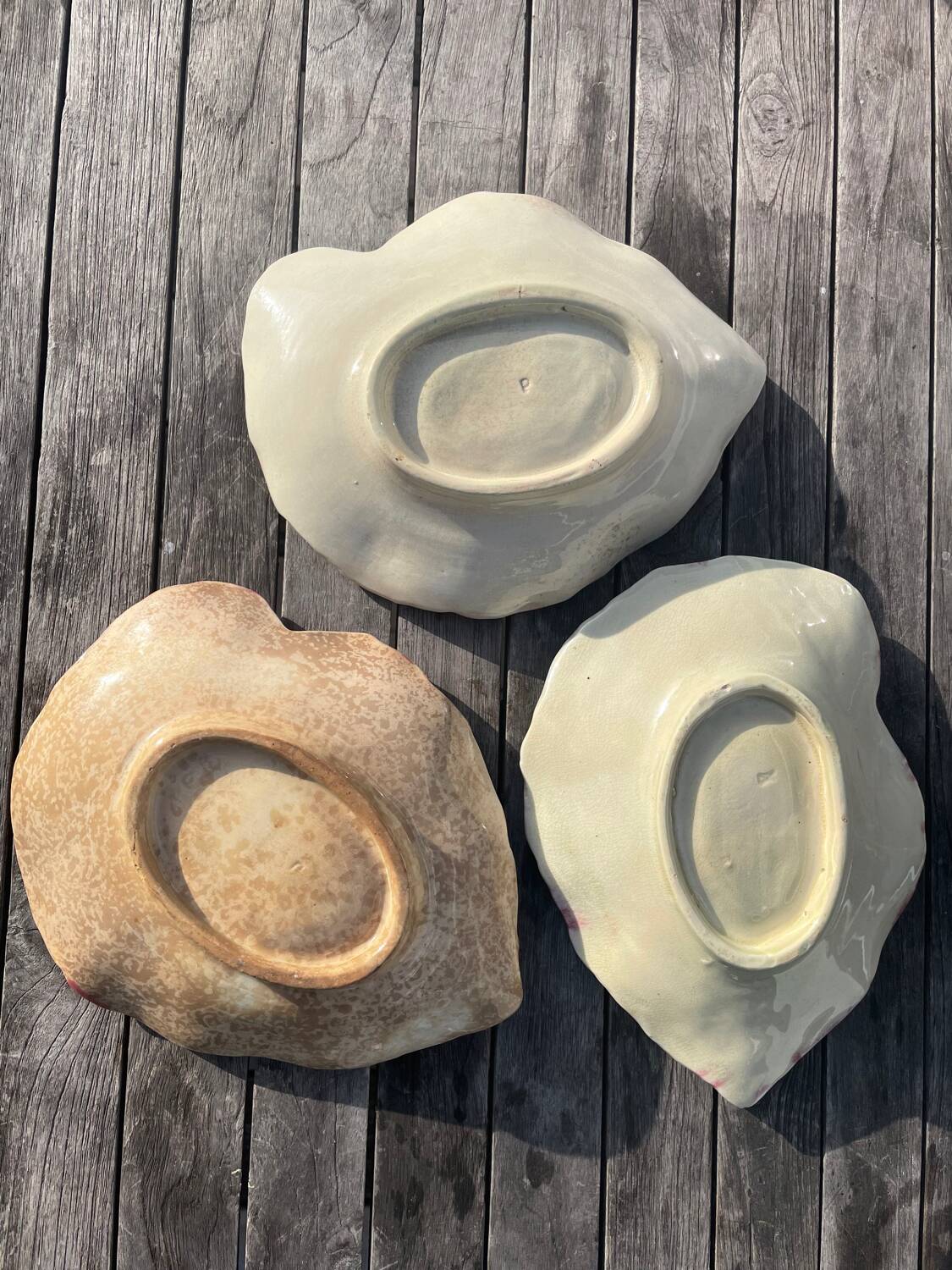 3 ramekins in earthenware