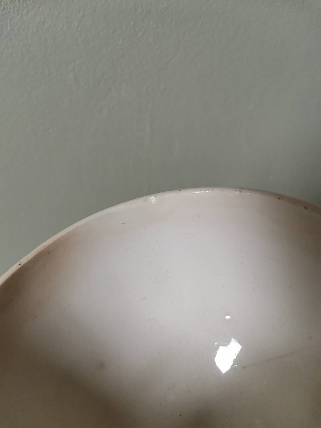 Vintage fluted bowl Sarreguemines Digoin France flower pattern