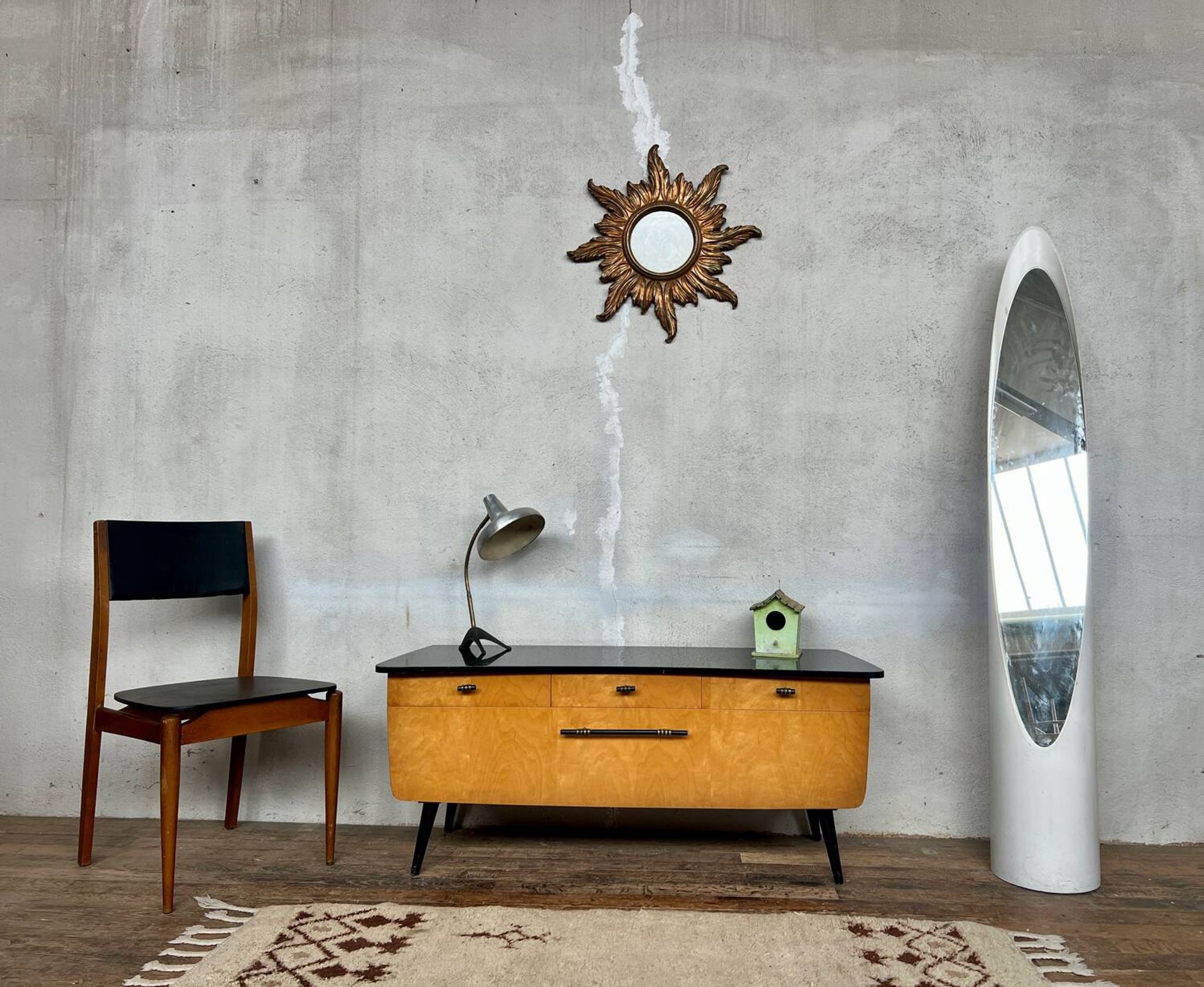 Enfilade meuble tv vintage bi couleur