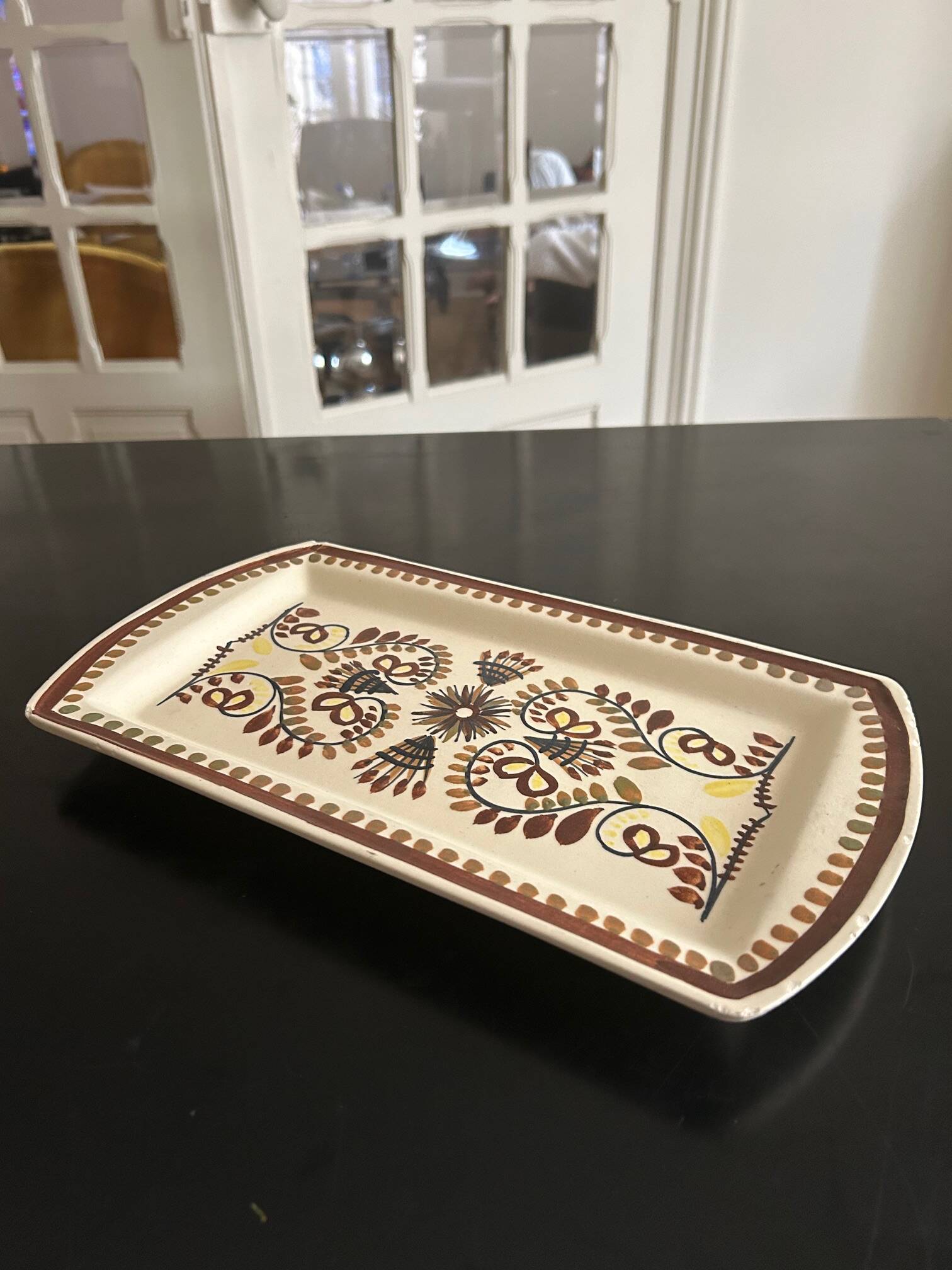 Henriot Quimper cake plate