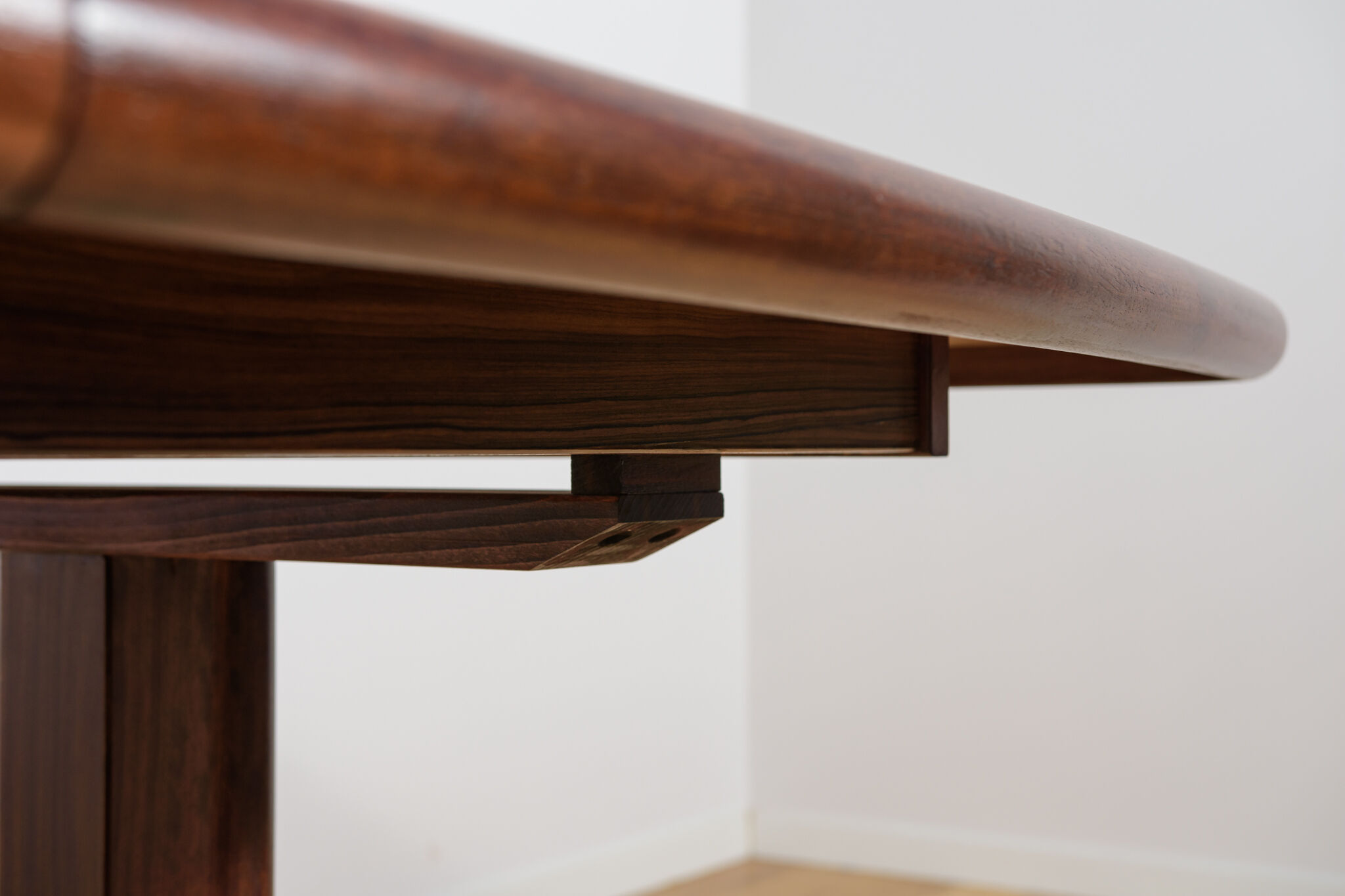 Table à manger extensible en palissandre de style mid-century moderne, Danemark, années 1960.