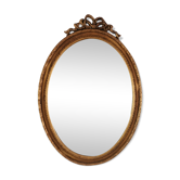 Miroir bois doré biseauté Napoleon 50x71cm