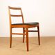 Set of 4 Danish chairs in teak and new leather model 430 by Arne Vodder.