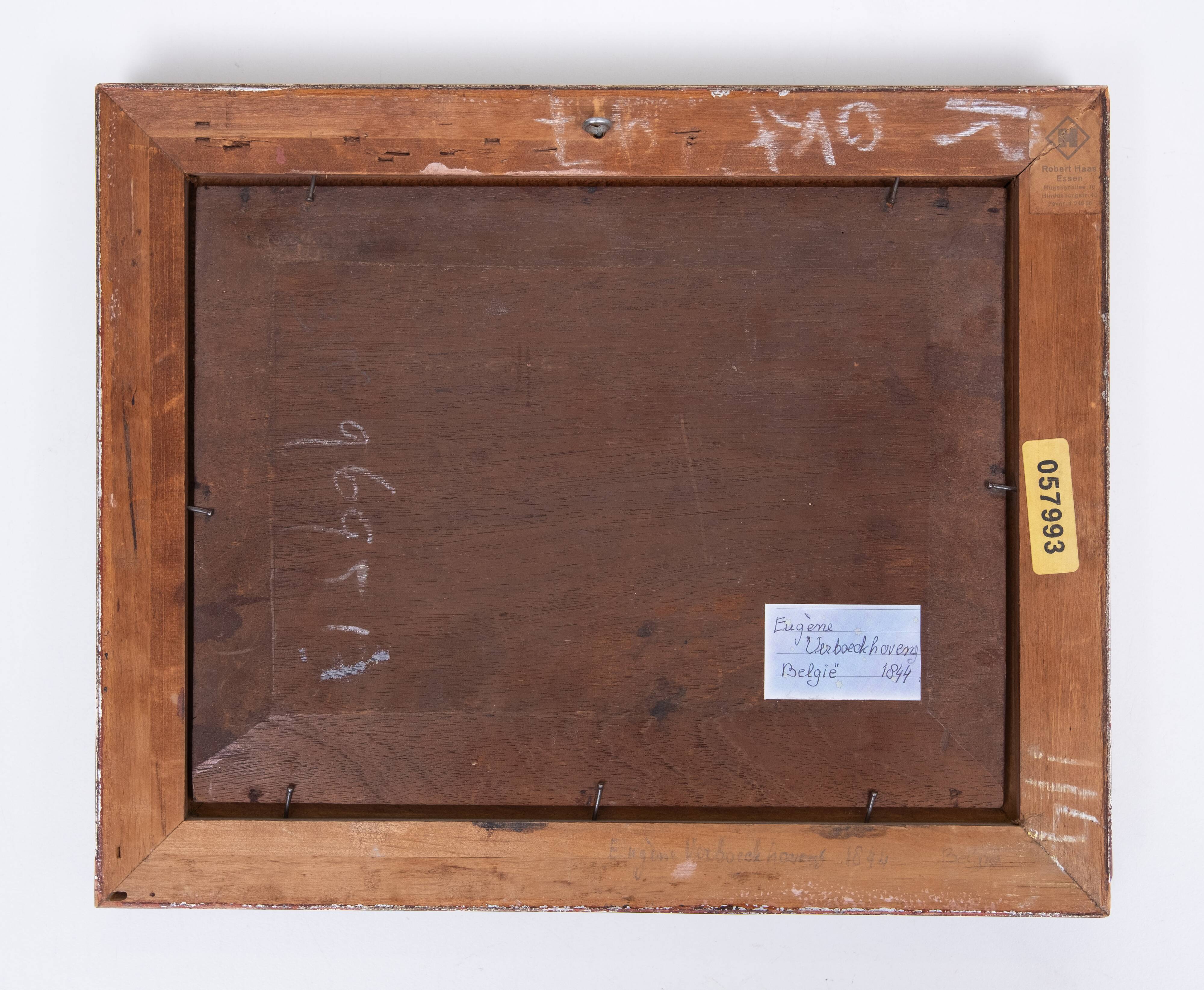 Eugène Verboeckhoven Oil on Panel 1844