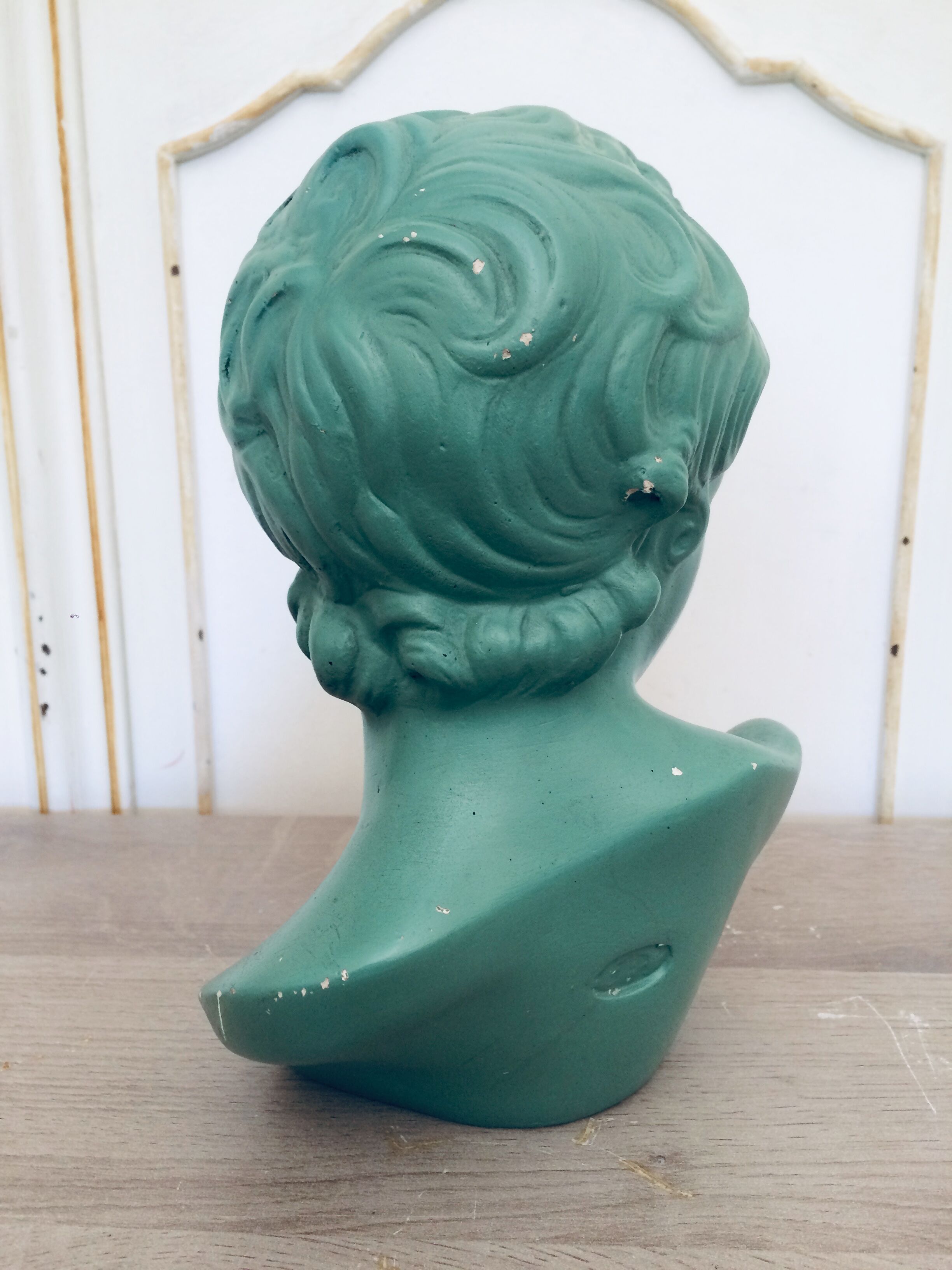 Original painted plaster bust