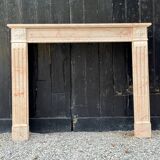 Louis XVI style fireplace in pink marble, circa 1920