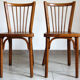 Paire de chaises bistro Baumann années 50/60