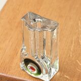 German Walther glass vase by Heiner Dusterhaus