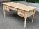 Scandinavian cocktail desk renovated in solid wood from the 90s.