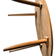 Oblong coffee table streamlined legs