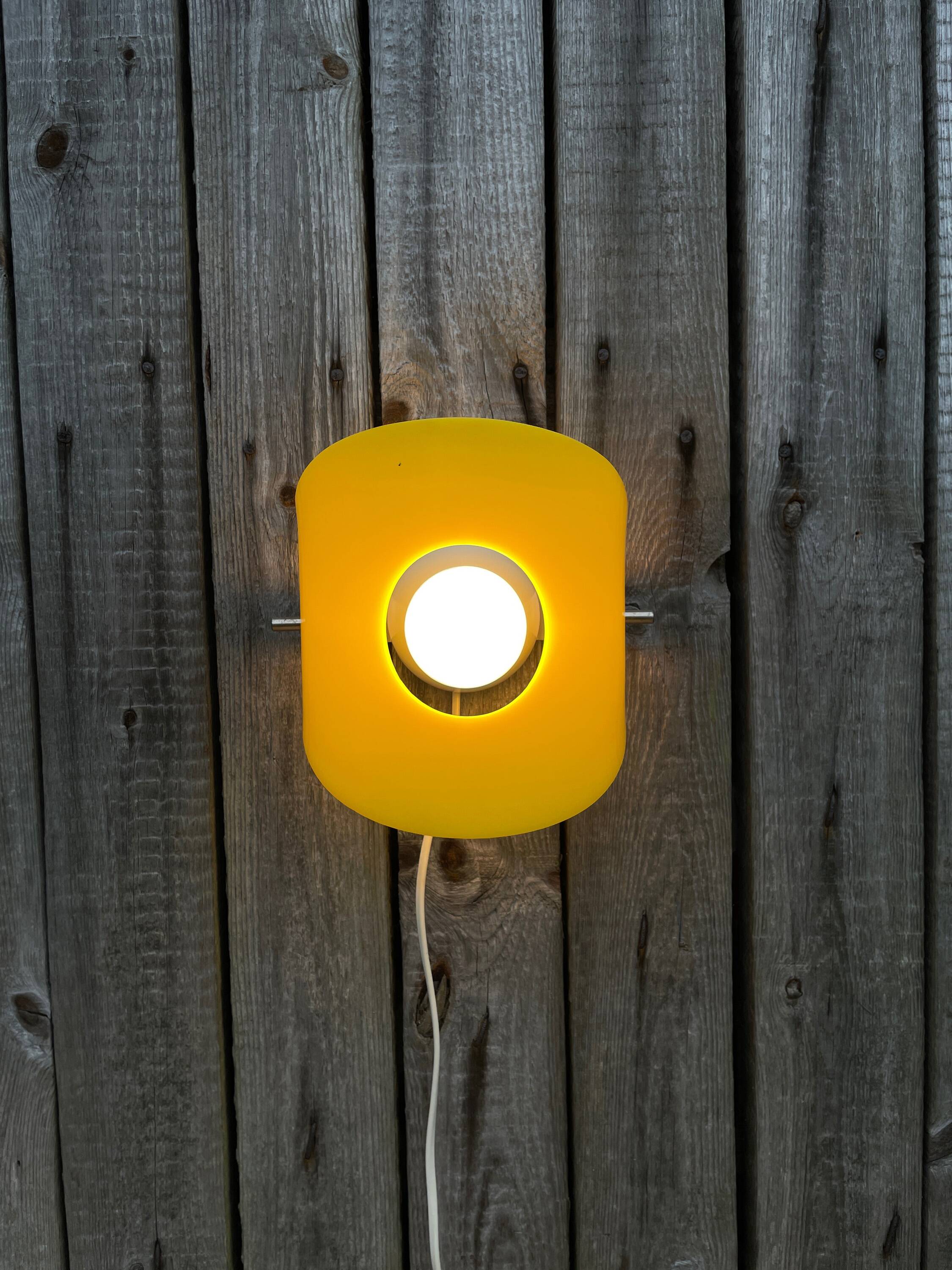 Space age wall lamp, Polam, 1960s.