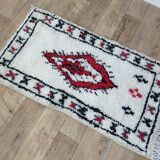 Handmade Berber wool rug 133 X 74 CM