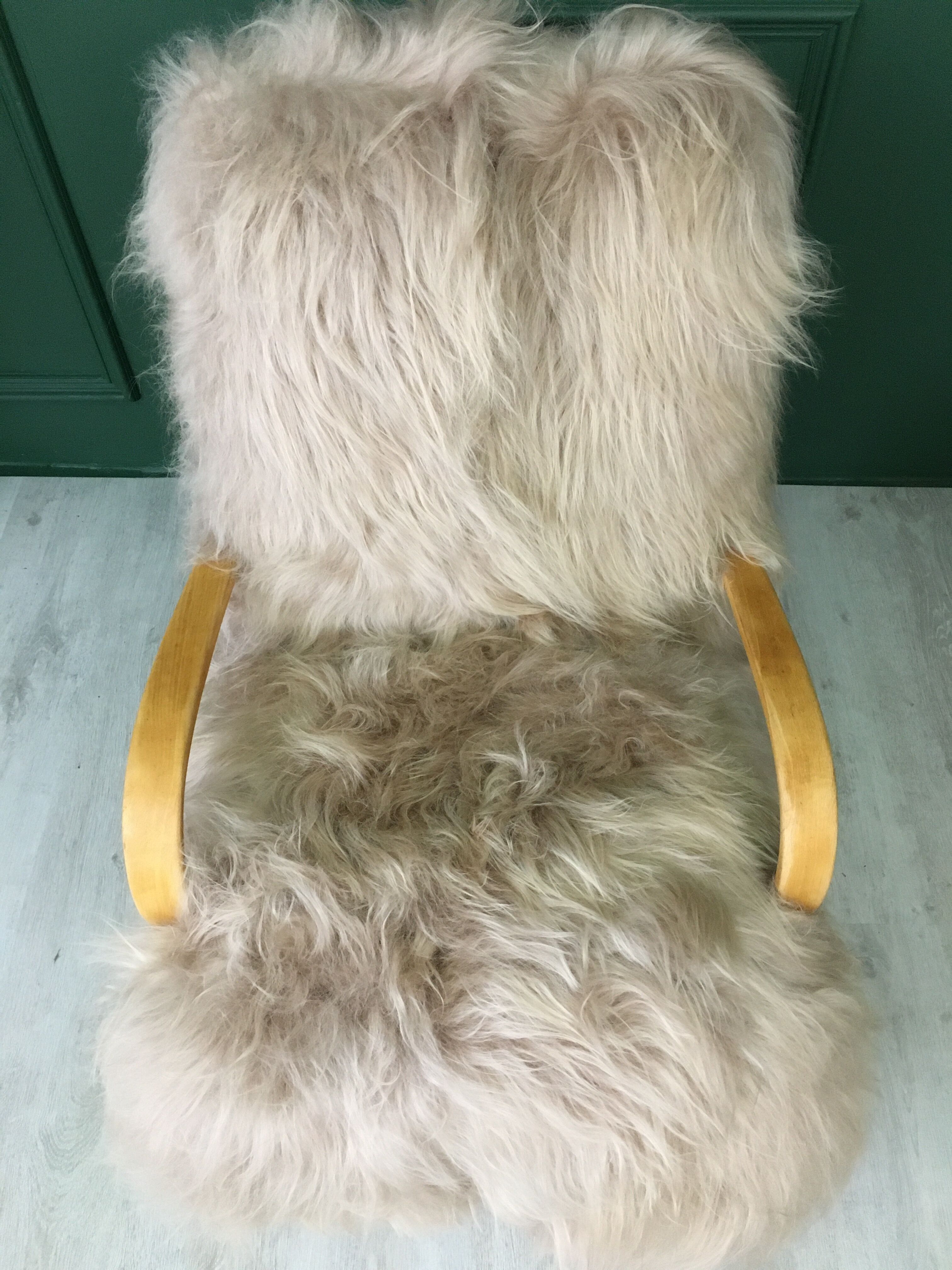 Fauteuil en peau de mouton