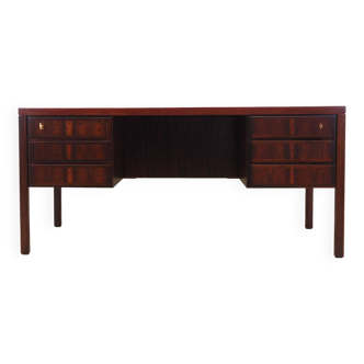 Rosewood desk, Danish design, 1970s, manufacturer: Omann Jun