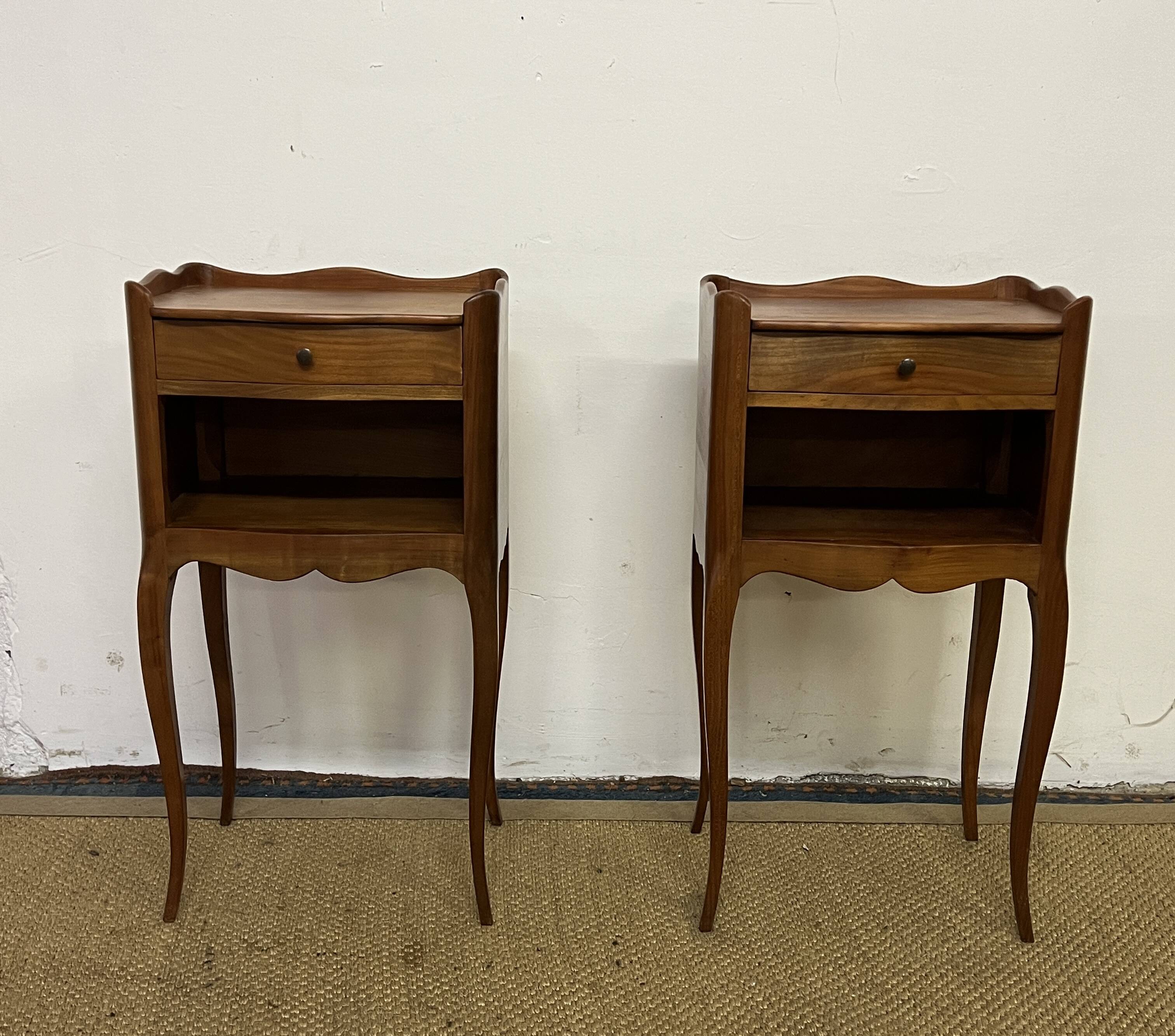 Pair of Louis XV style bedside tables