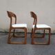 Paire de chaises Baumann traîneau