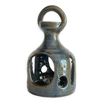 Vintage Handcrafted Stoneware Candle Holder