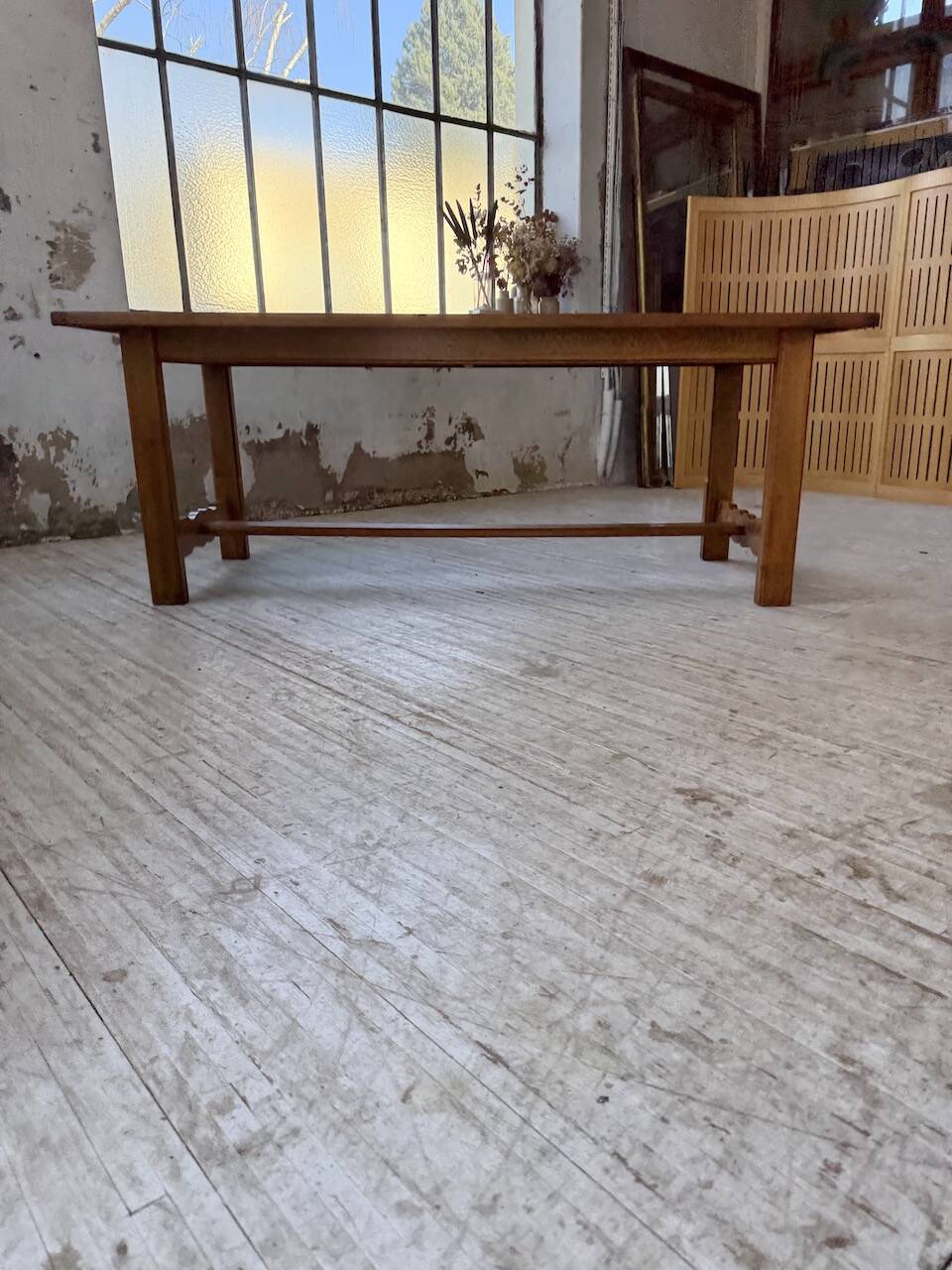2m oak farmhouse table