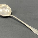 Silver-plated cream ladle signed christofle, baguette rush model