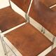 Set of 6 "SE06" chairs in patinated brown leather by Martin Visser for Spec