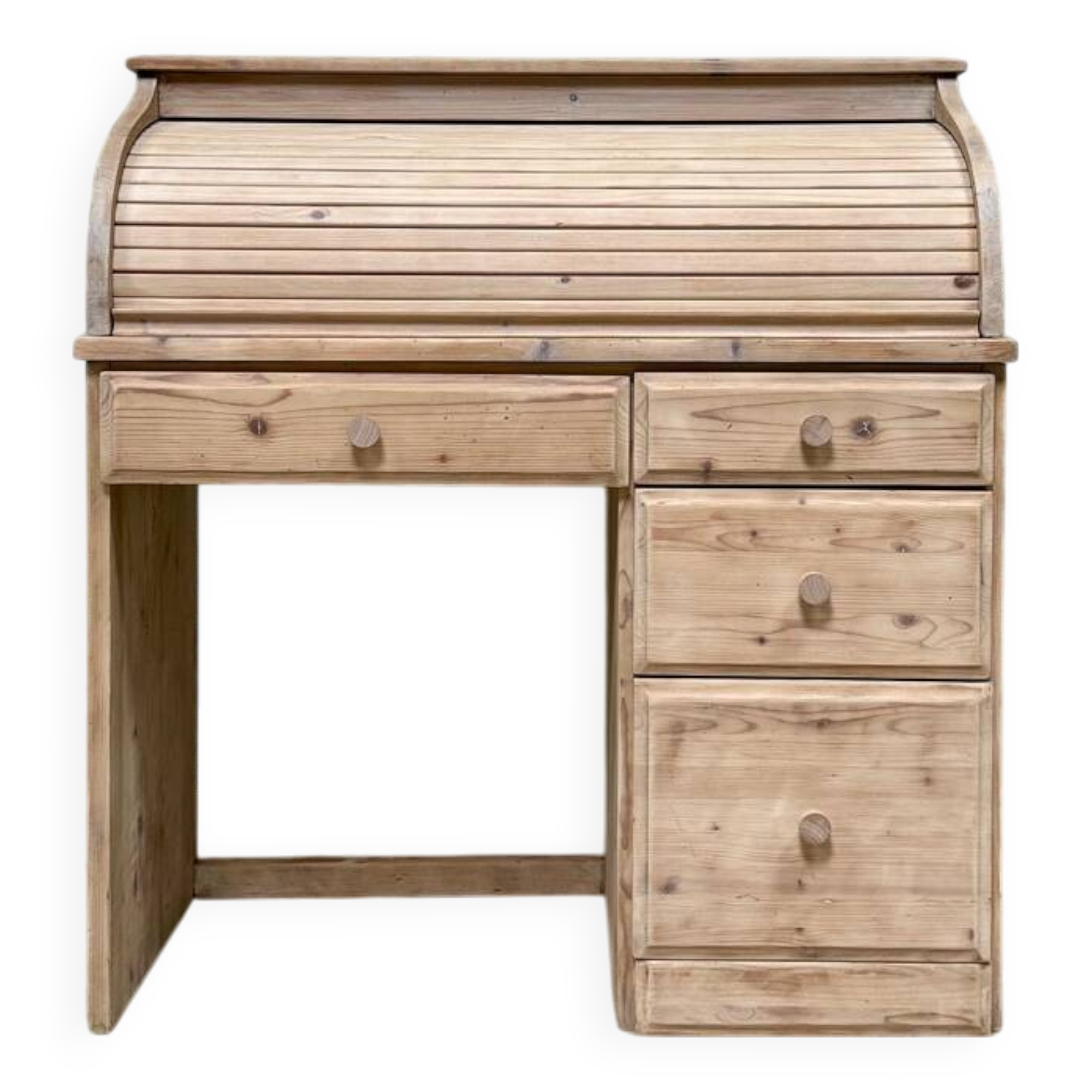 Bureau à rideau vintage, rénové
