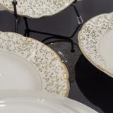 White and golden dessert plates Villeroy and Boch