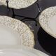 White and golden dessert plates Villeroy and Boch