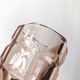 Vintage pink thick glass vase Luminarc France