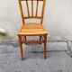 Chaise bistrot en bois vintage
