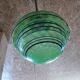 Art Deco pendant light with a blown glass globe, 1930s.