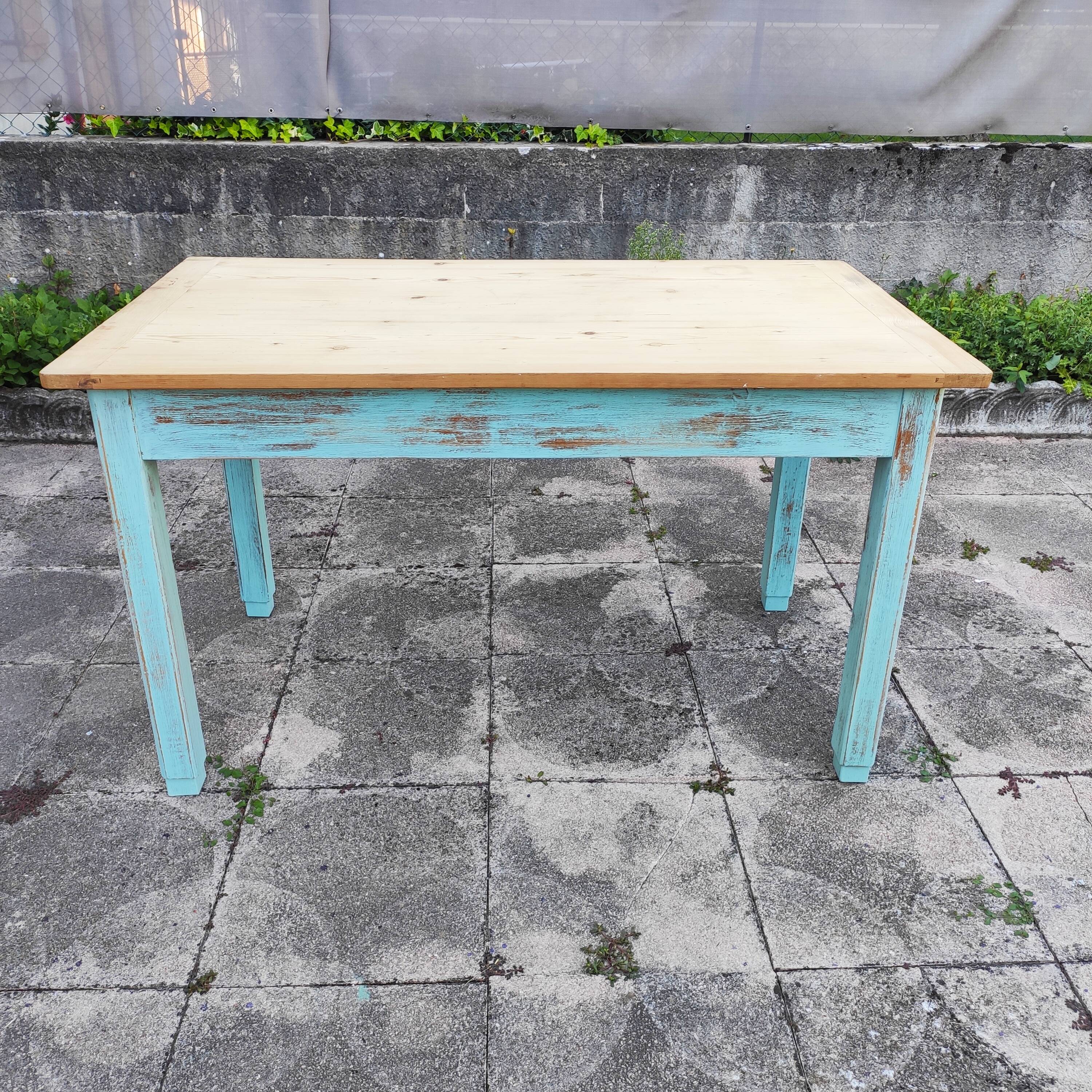 Weathered farm table