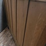 Sideboard in a row, Art Deco period, in mahogany.