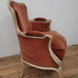 Louis XV style shepherdess armchair