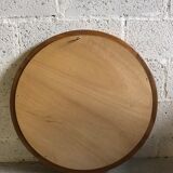Round mirror in solid elm Maison Regain
